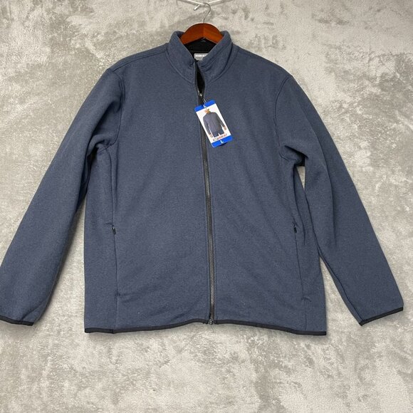 32 Degrees Heat Men's L Full-Zip Fleece Lined Jacket Blue  K1149 - Picture 4 of 10